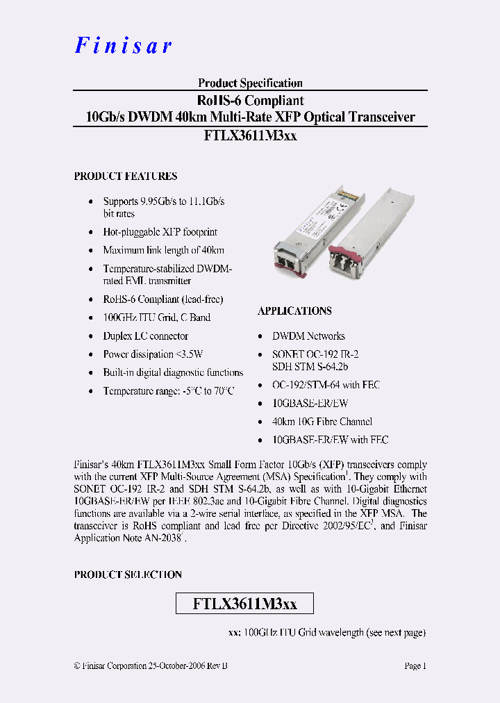 FTLX3611-351_6642103.PDF Datasheet