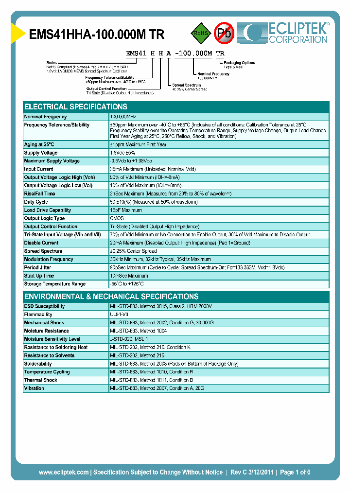 EMS41HHA-100000MTR_6642960.PDF Datasheet