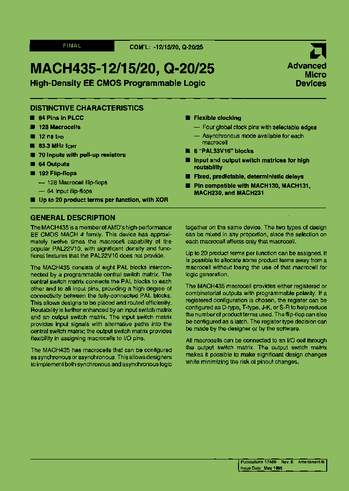 MACH435Q-20JC_6644767.PDF Datasheet