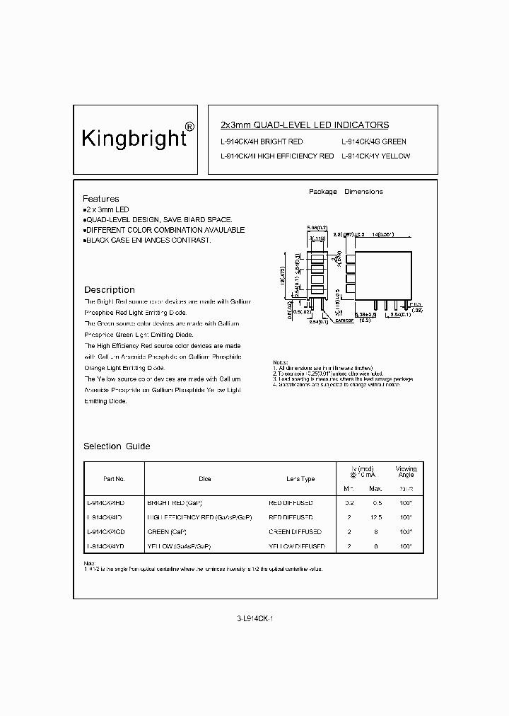 L-914CK4HD_6647664.PDF Datasheet