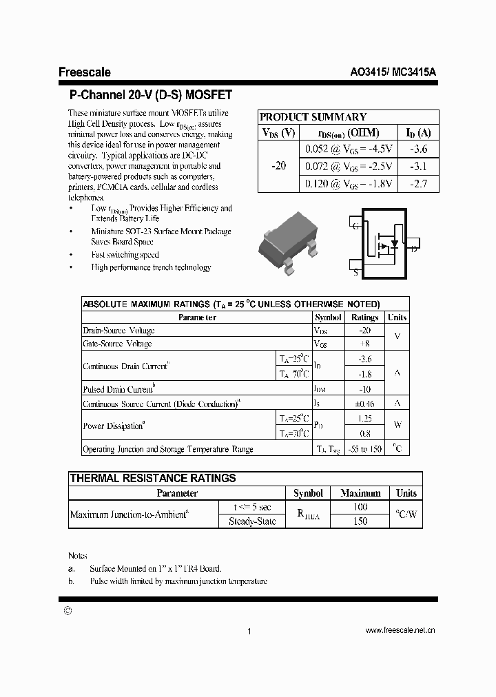 AO3415_6824107.PDF Datasheet