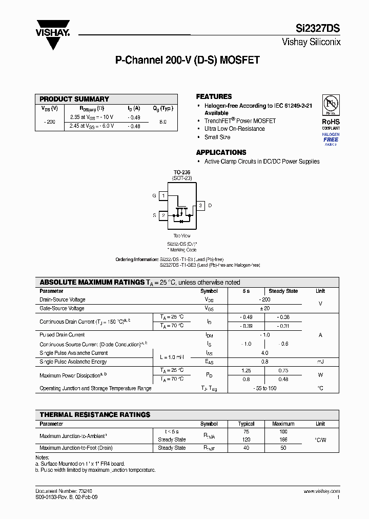SI2327DS-T1-GE3_6671970.PDF Datasheet