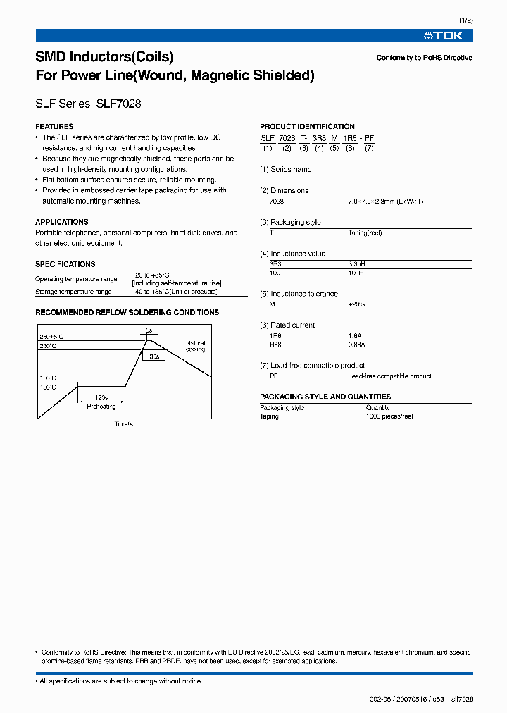 SLF7028T-6R8M1R3-PF_6681777.PDF Datasheet