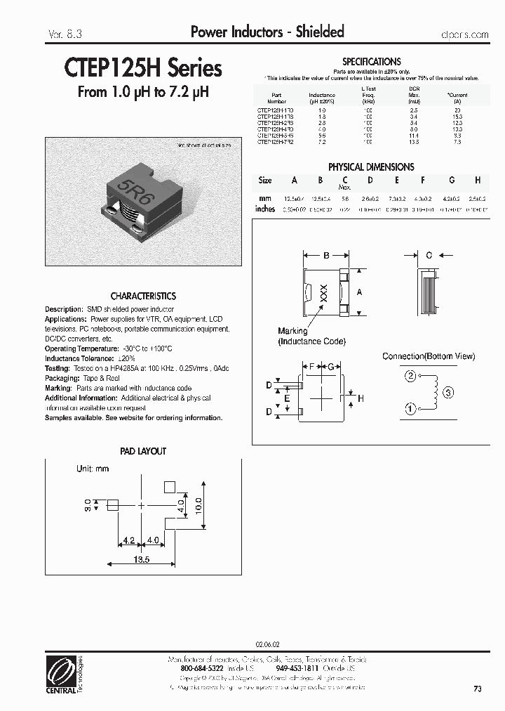 CTEP125H-5R6_6682627.PDF Datasheet