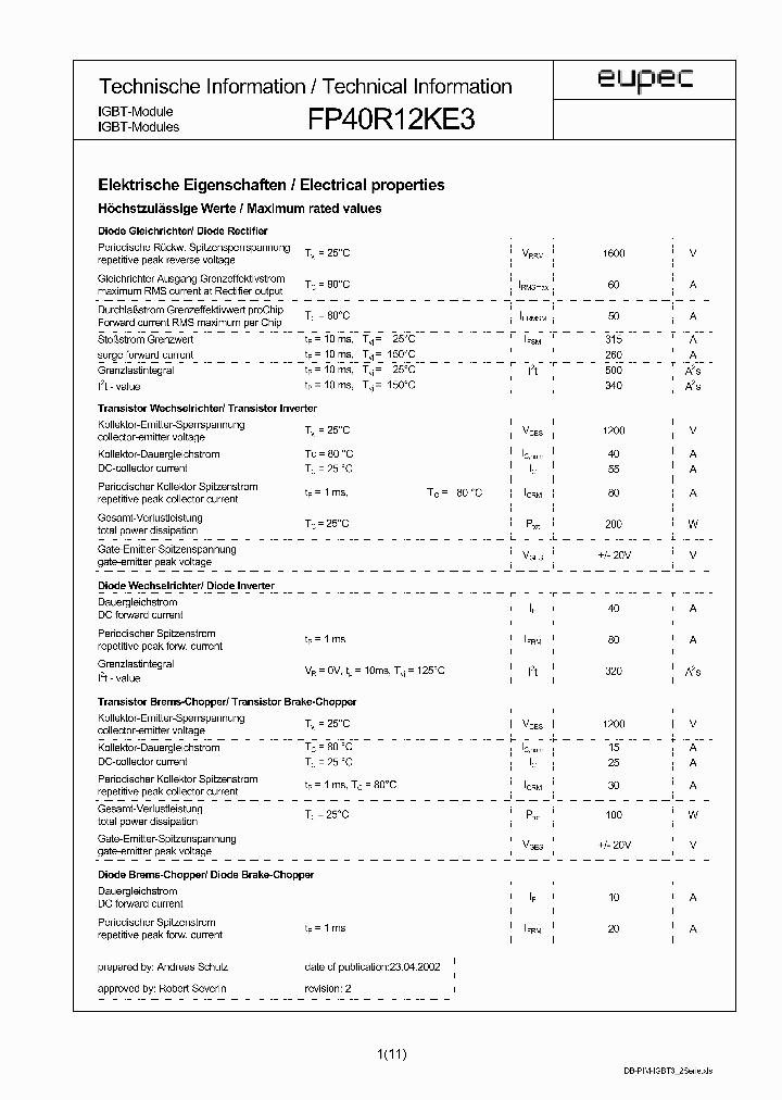 FP40R12KE3V1_6692490.PDF Datasheet