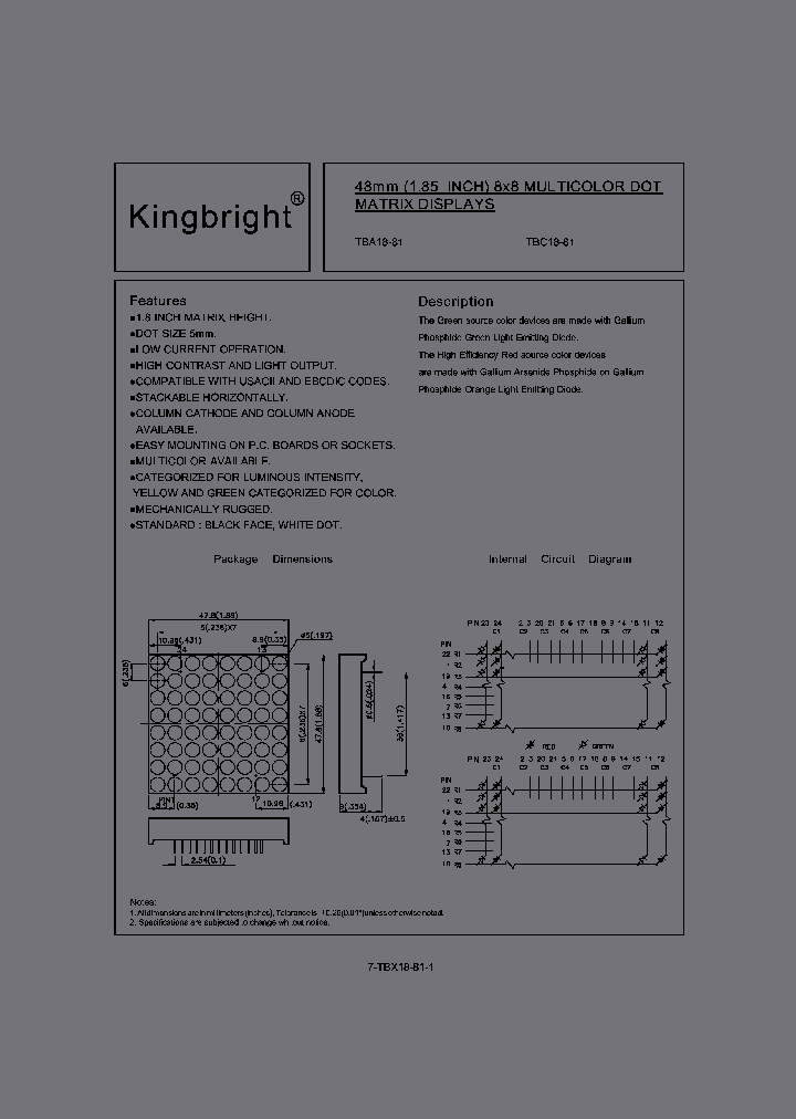 KINGBRIGHTCORP-TBC18-81EGWB_6692469.PDF Datasheet