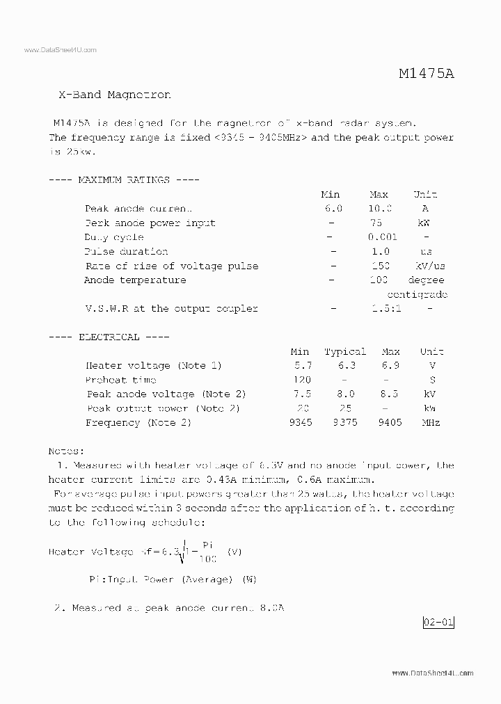 M1475A_6902632.PDF Datasheet