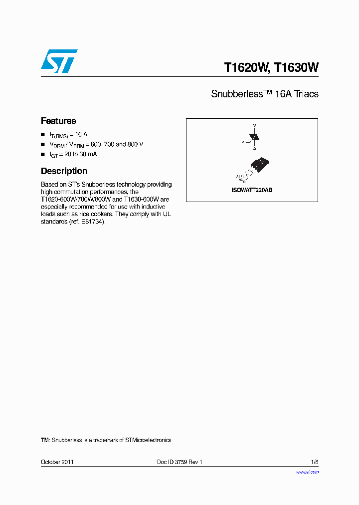 T1620-600W_6903650.PDF Datasheet