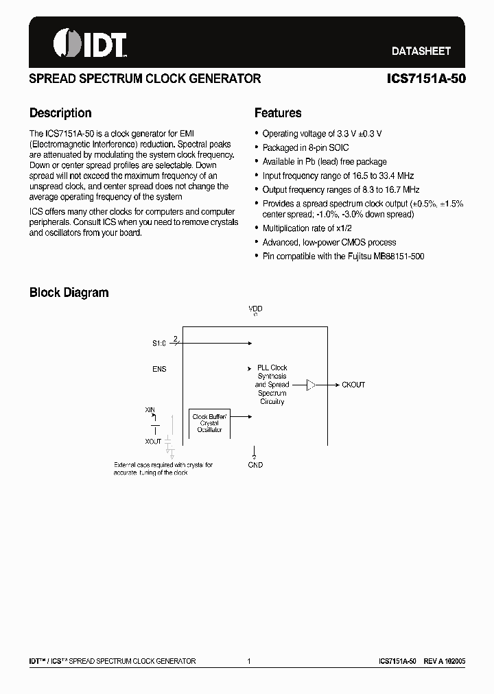 ICS7151AMI-50T_6706921.PDF Datasheet