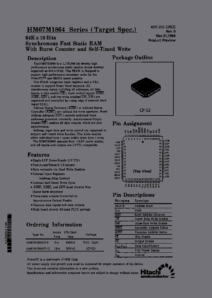 HM67M1864CP-9_6706778.PDF Datasheet
