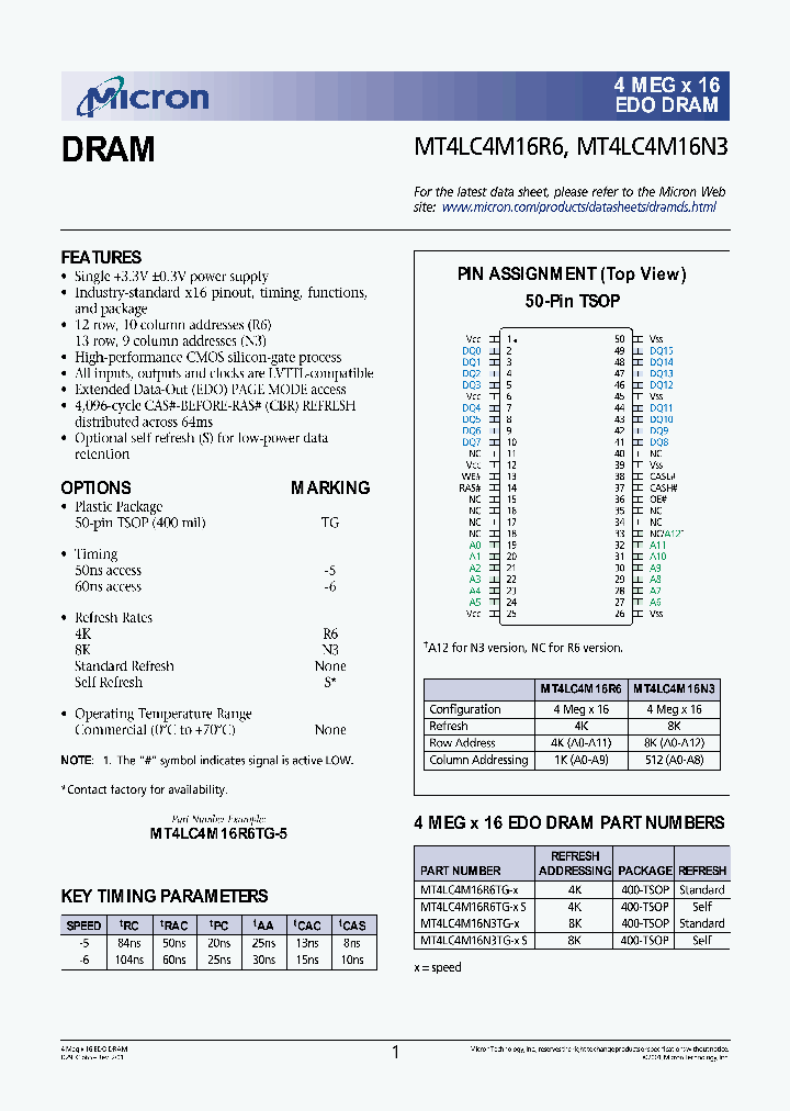 MT4LC4M16N3_6934047.PDF Datasheet