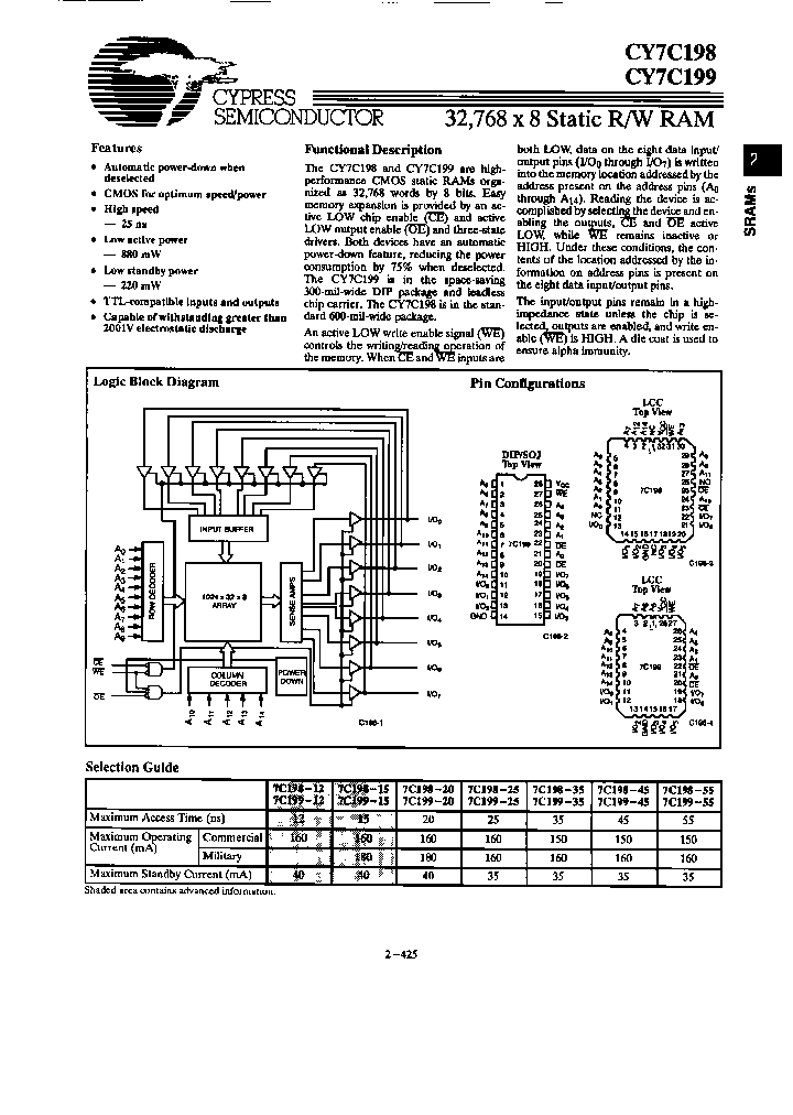 CY7C199-15LC_6718747.PDF Datasheet
