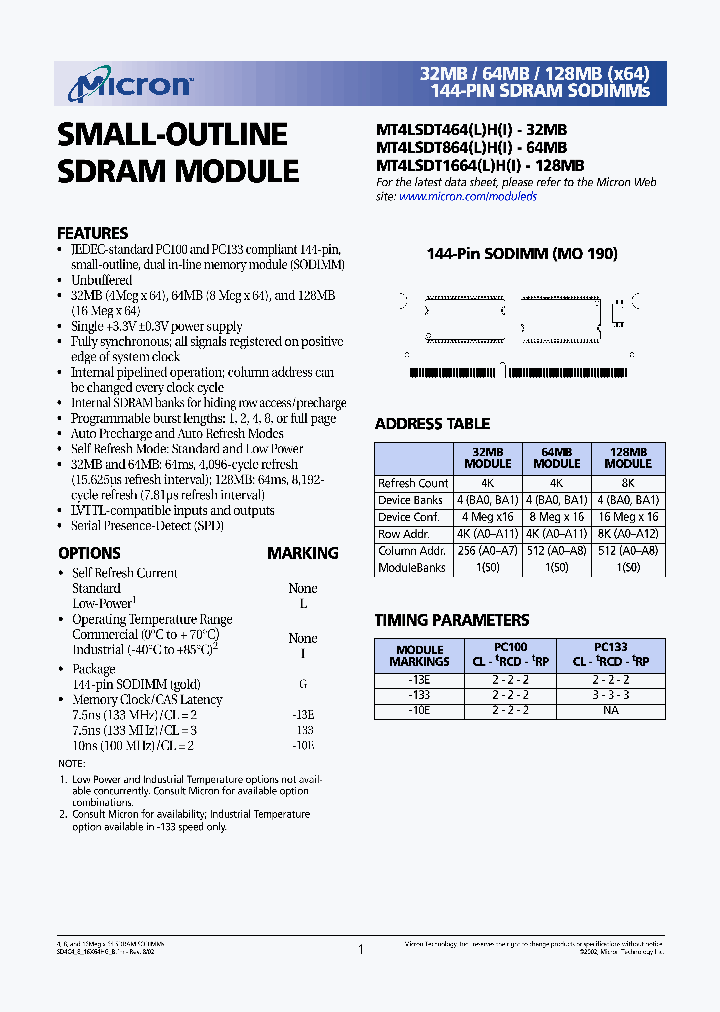 MT4LSDT864HG-10EF2_6719085.PDF Datasheet
