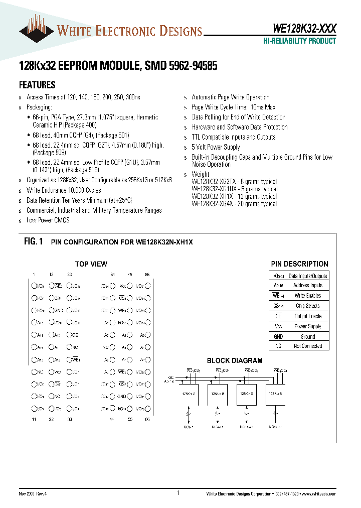 WE128K32-120G4MA_6714652.PDF Datasheet