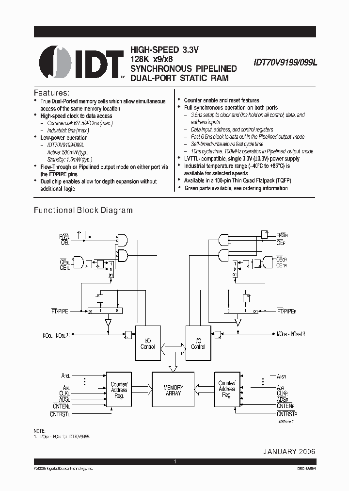 70V9099L6PFG_6765784.PDF Datasheet