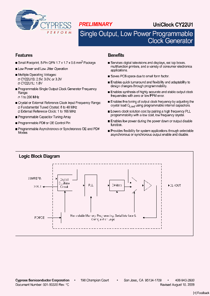 CY22U1SCALGXI-00T_6761138.PDF Datasheet