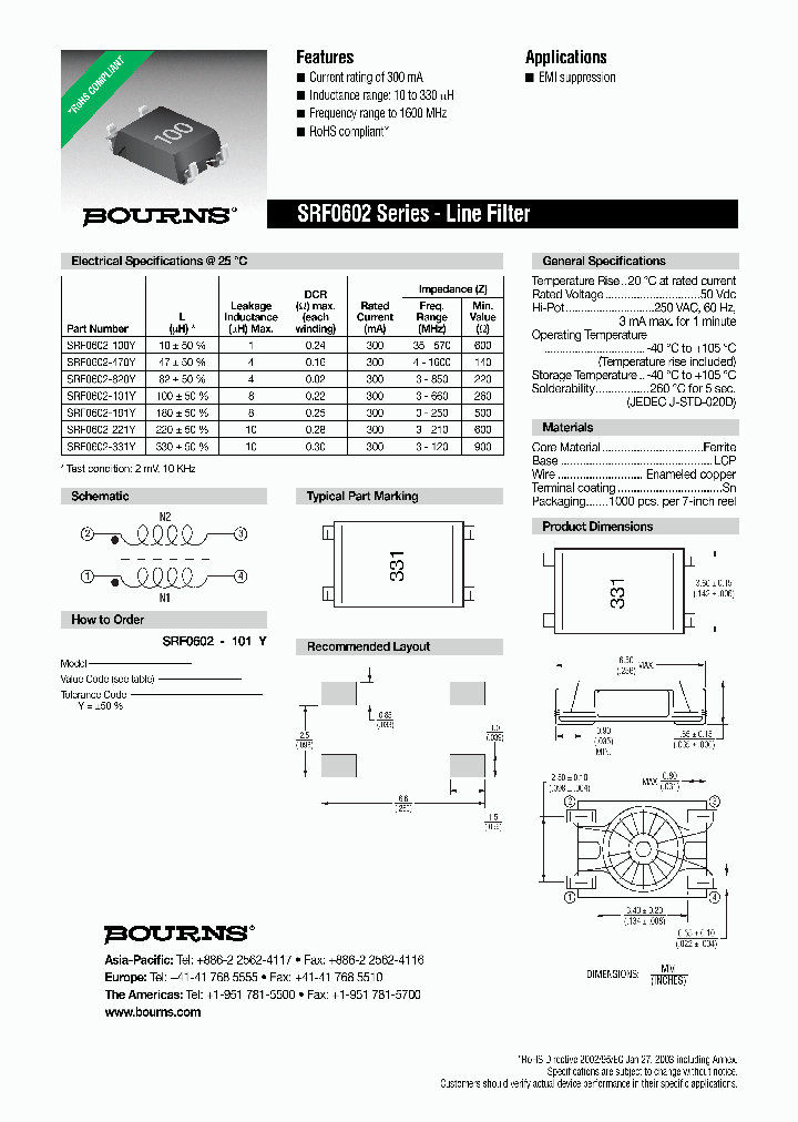 SRF0602-331Y_6763225.PDF Datasheet