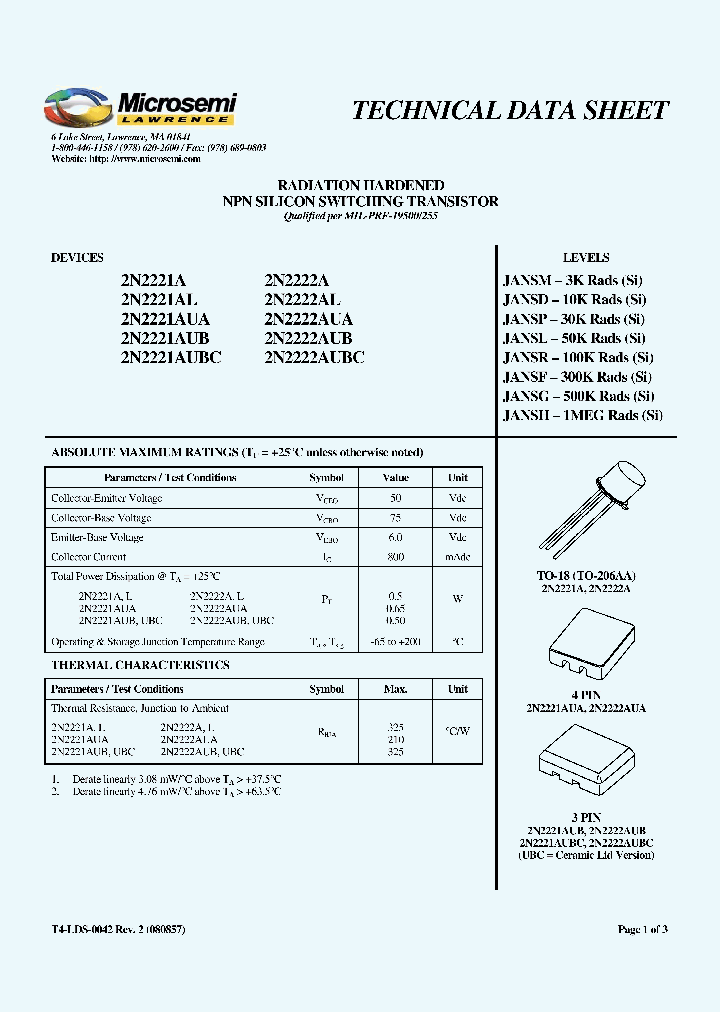 JANSG2N2222A_6771044.PDF Datasheet