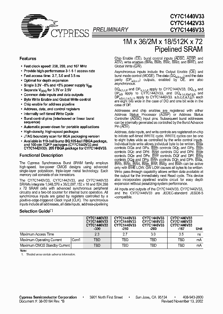 CY7C1446V33-200AC_6776365.PDF Datasheet