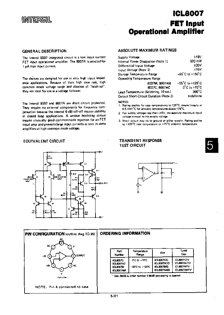 ICL8007MTV_6785530.PDF Datasheet