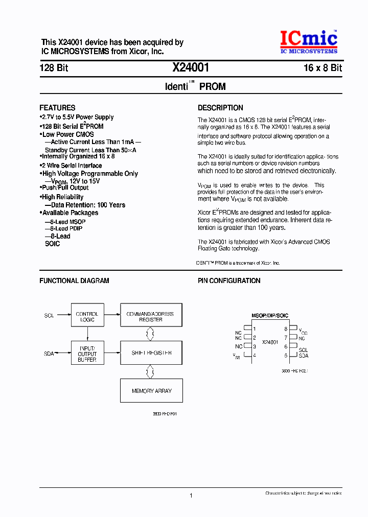 X24001S_6801516.PDF Datasheet