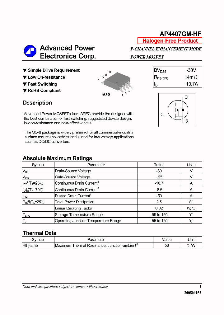 AP4407GM-HF_6816185.PDF Datasheet