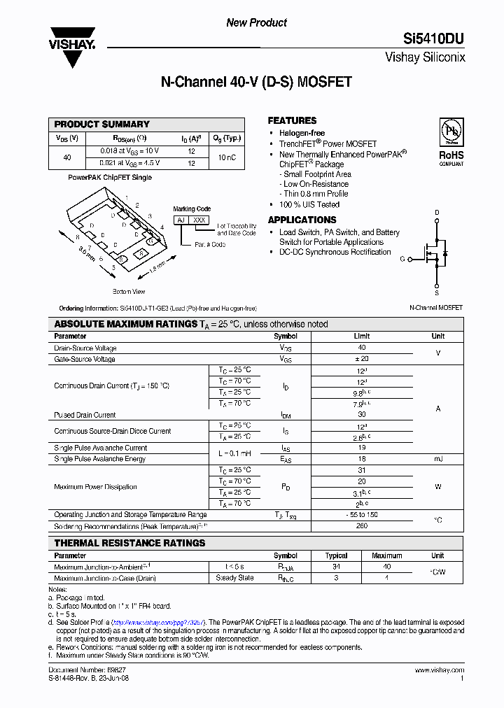 SI5410DU-T1-GE3_6815804.PDF Datasheet