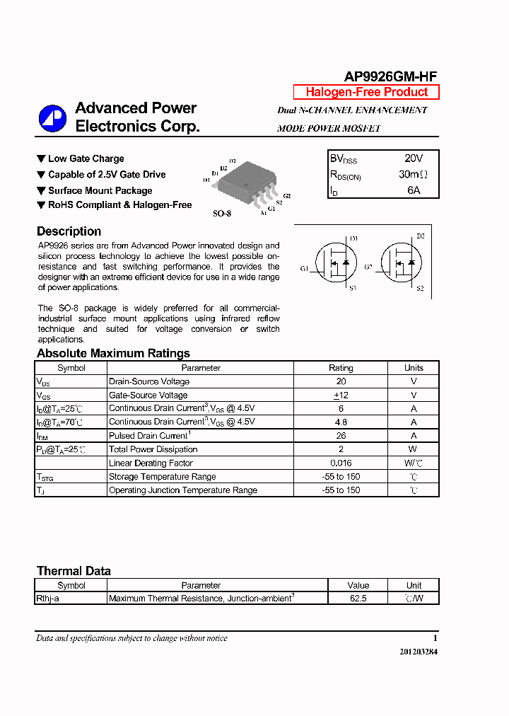 AP9926GM-HF_6949489.PDF Datasheet