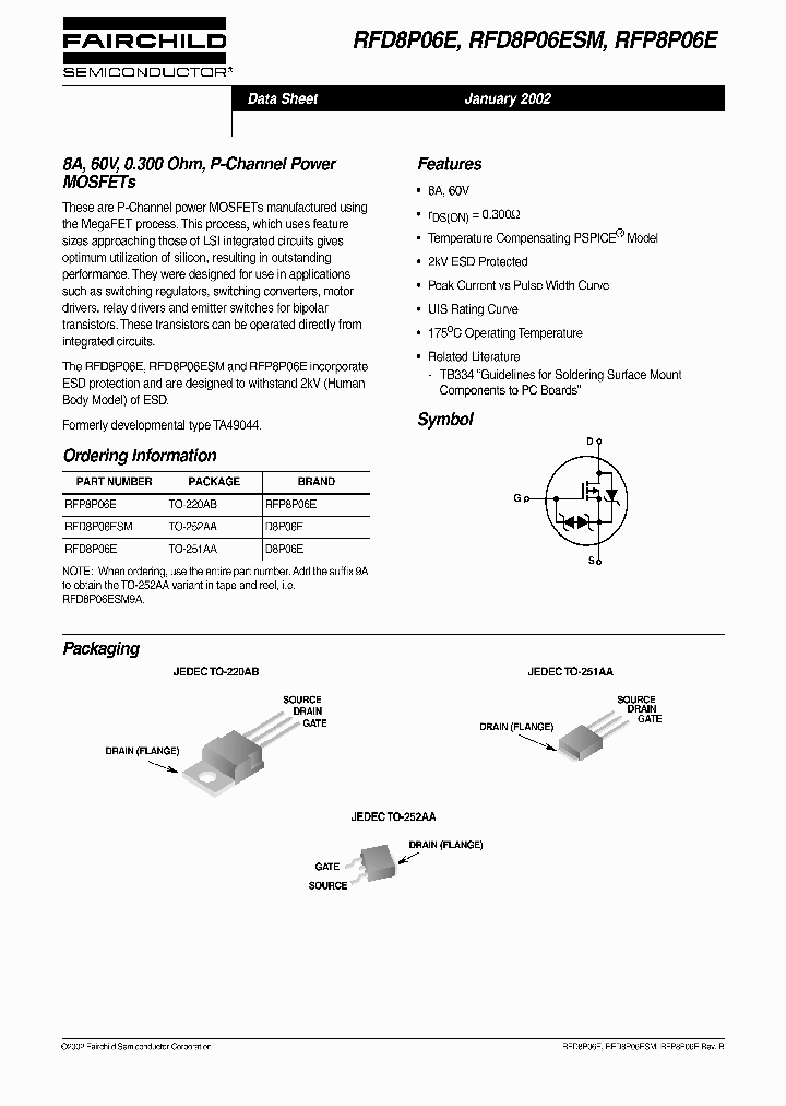 RFD8P06ESM_6826576.PDF Datasheet