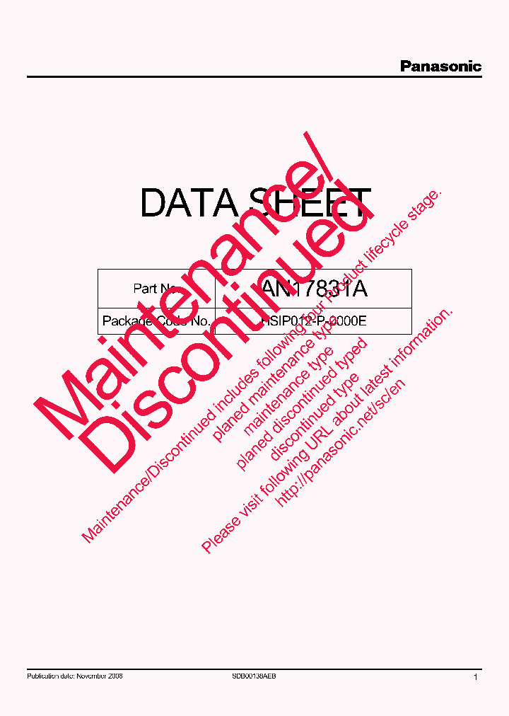 PANASONICCORP-AN17831A_6835365.PDF Datasheet