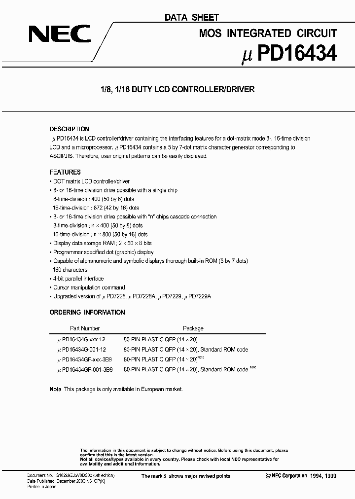 UPD16434GF-001-3B9_6847194.PDF Datasheet