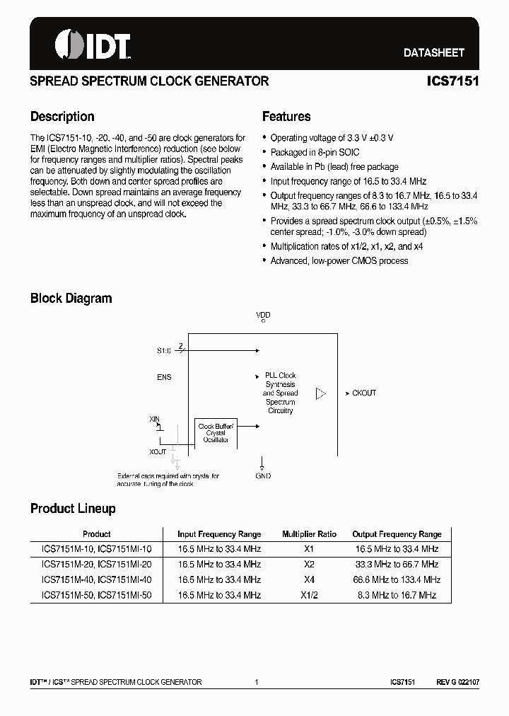 ICS7151MI-50LFT_6854889.PDF Datasheet