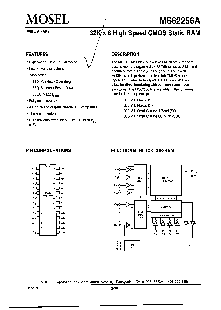 MS62256AL-45NC_6864933.PDF Datasheet