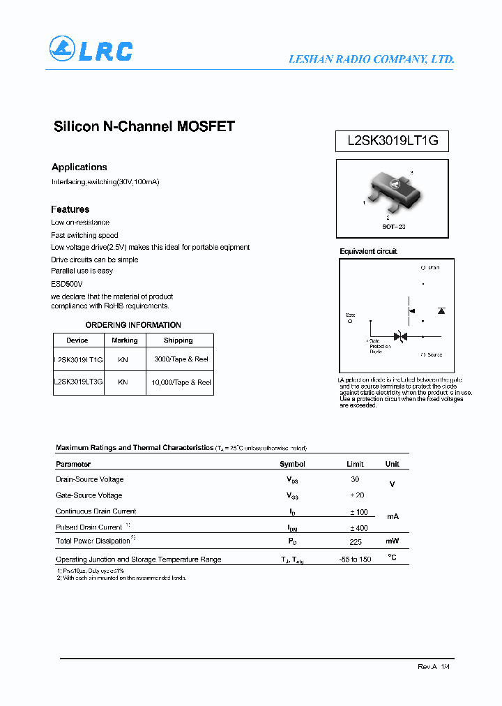 L2SK3019LT1G_6954760.PDF Datasheet