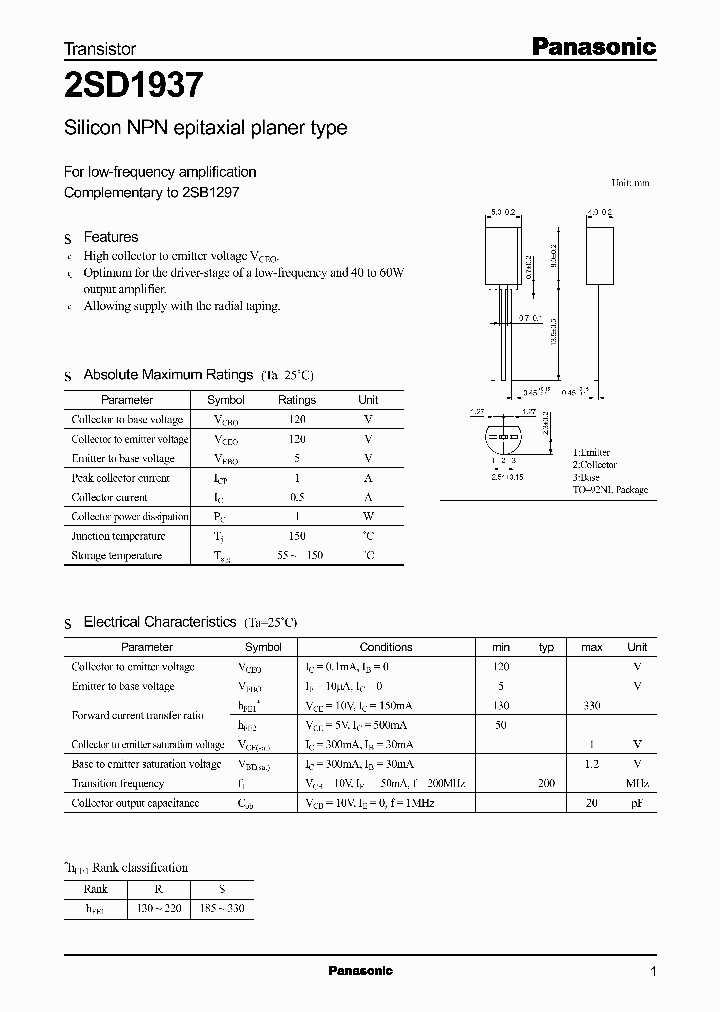 2SD1937_6891933.PDF Datasheet