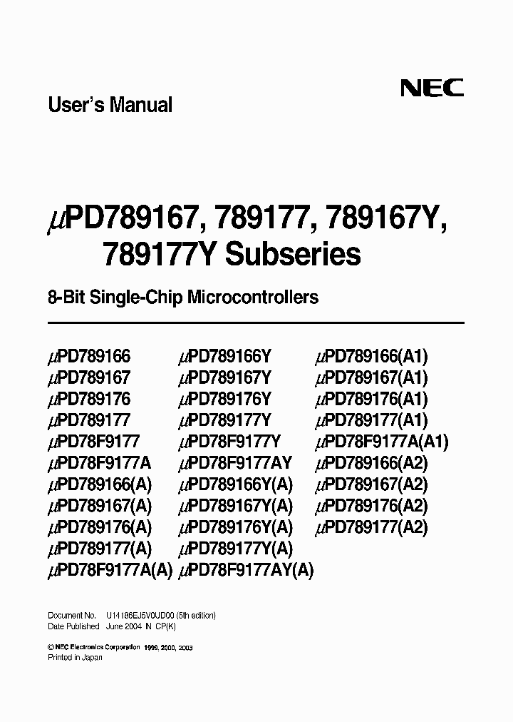 UPD78F9177AGBA-8ES_6901401.PDF Datasheet