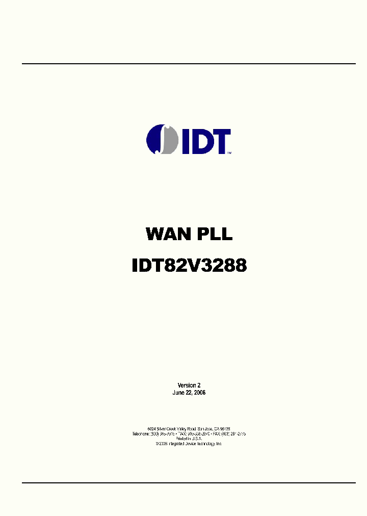 IDT82V3288BC_6902745.PDF Datasheet