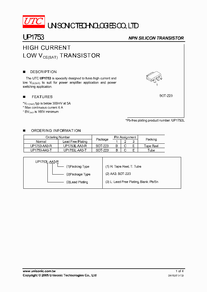 UNISONICTECHNOLOGIESCOLTD-UP1753L-AA3-T_6906559.PDF Datasheet