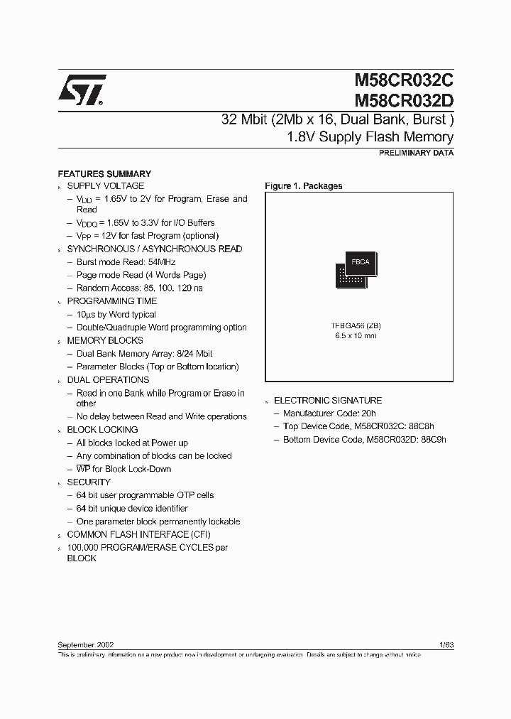 M58CR032D120ZB6_6920496.PDF Datasheet