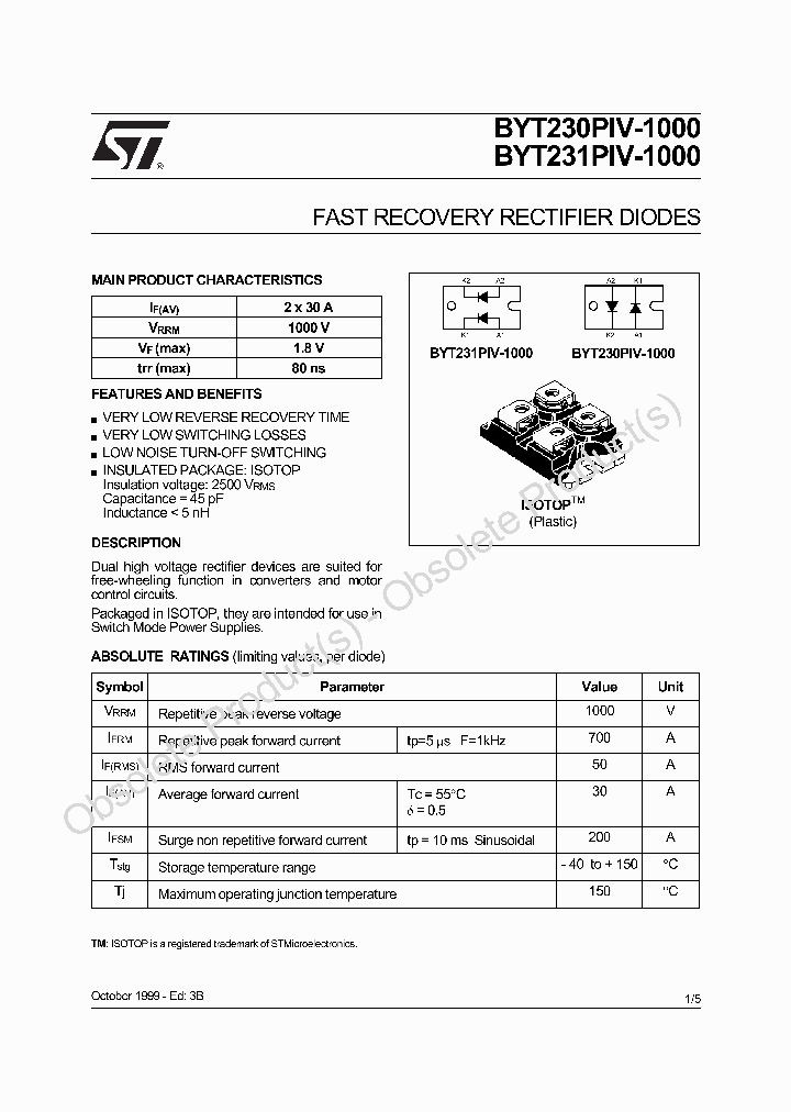 BYT230PIV-1000_6920216.PDF Datasheet