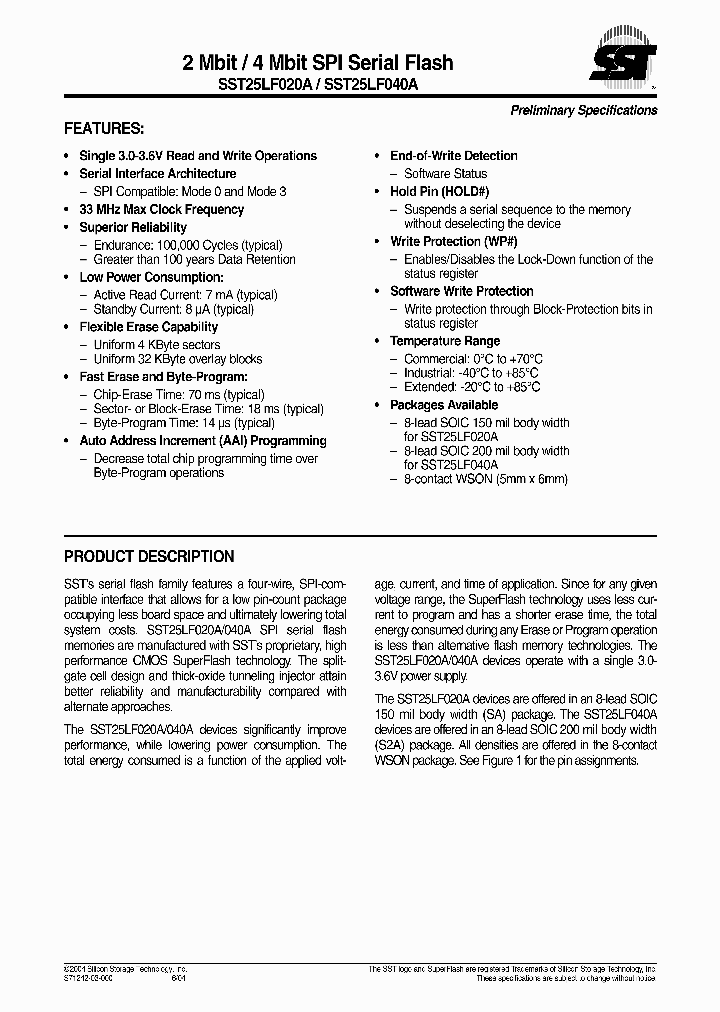 SST25LF020A-33-4I-SA_6935165.PDF Datasheet