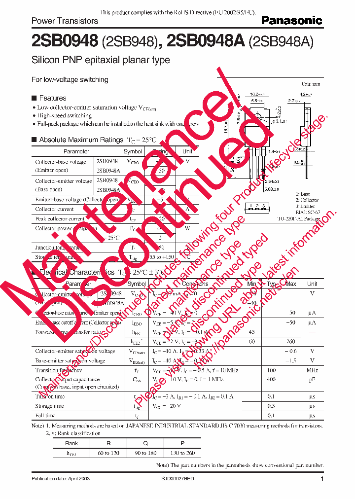 2SB948AP_6935860.PDF Datasheet