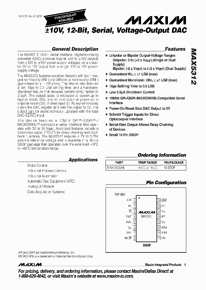 MAX5312EAE-T_6938322.PDF Datasheet
