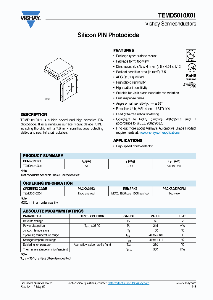 TEMD5010X0109_6961958.PDF Datasheet