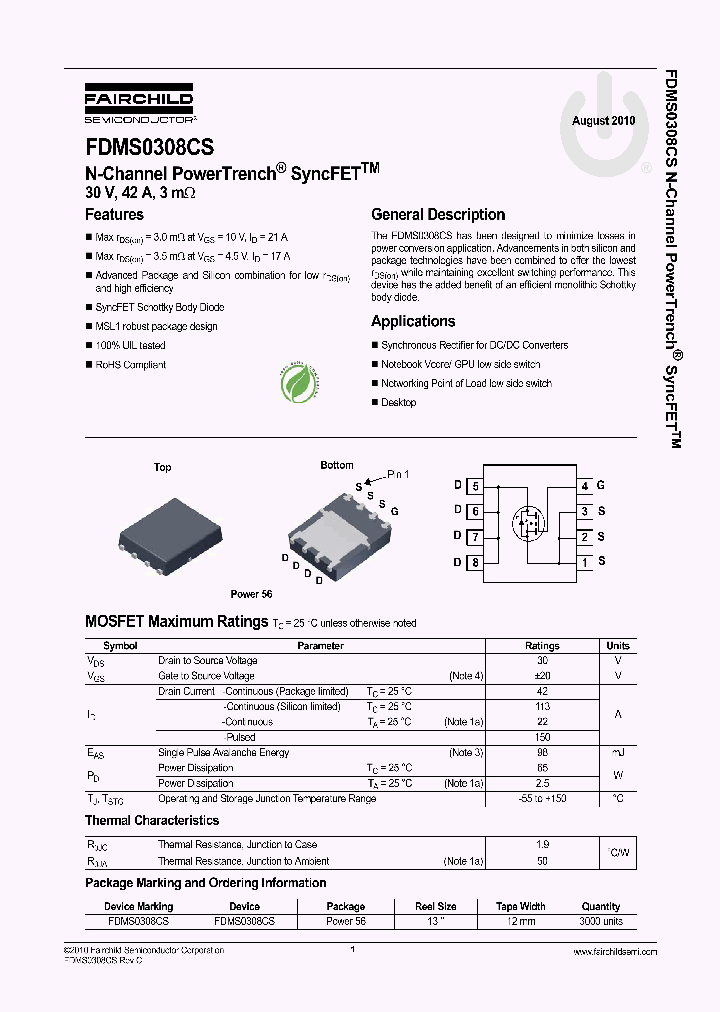 FDMS0308CS_6965382.PDF Datasheet