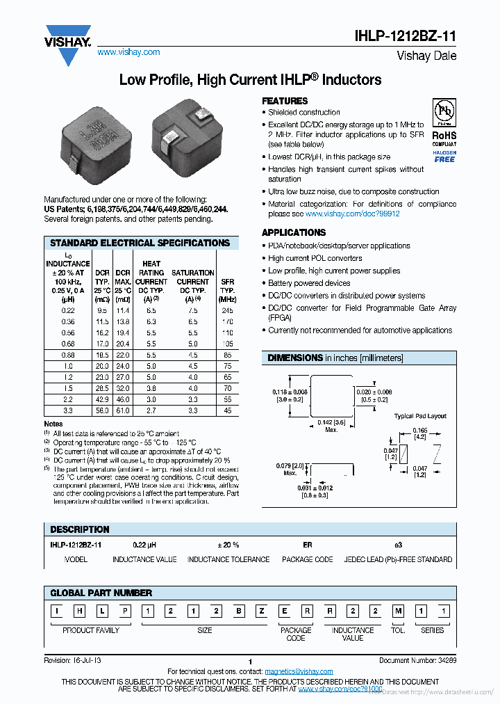 IHLP-1212BZ-11_6968405.PDF Datasheet