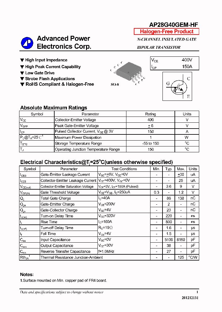 AP28G40GEM-HF_6972625.PDF Datasheet