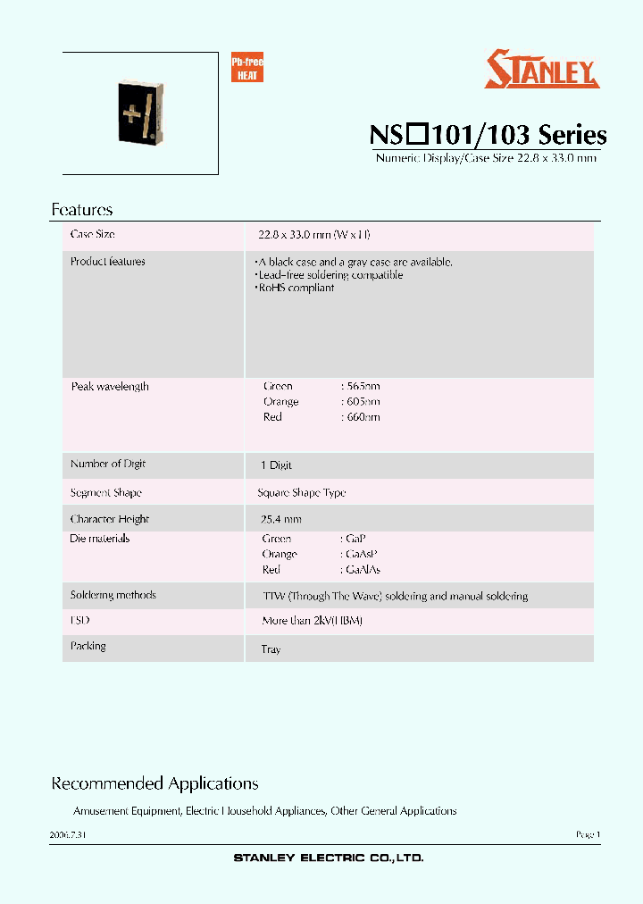 NSG101P-B_6972806.PDF Datasheet