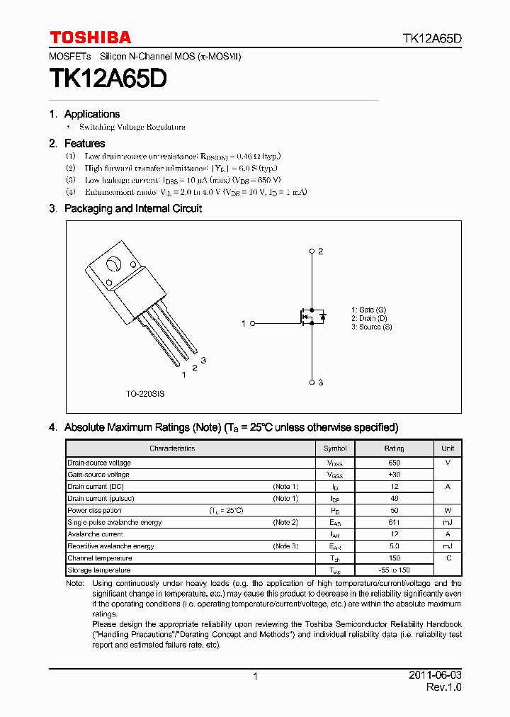 TK12A65D_6975285.PDF Datasheet