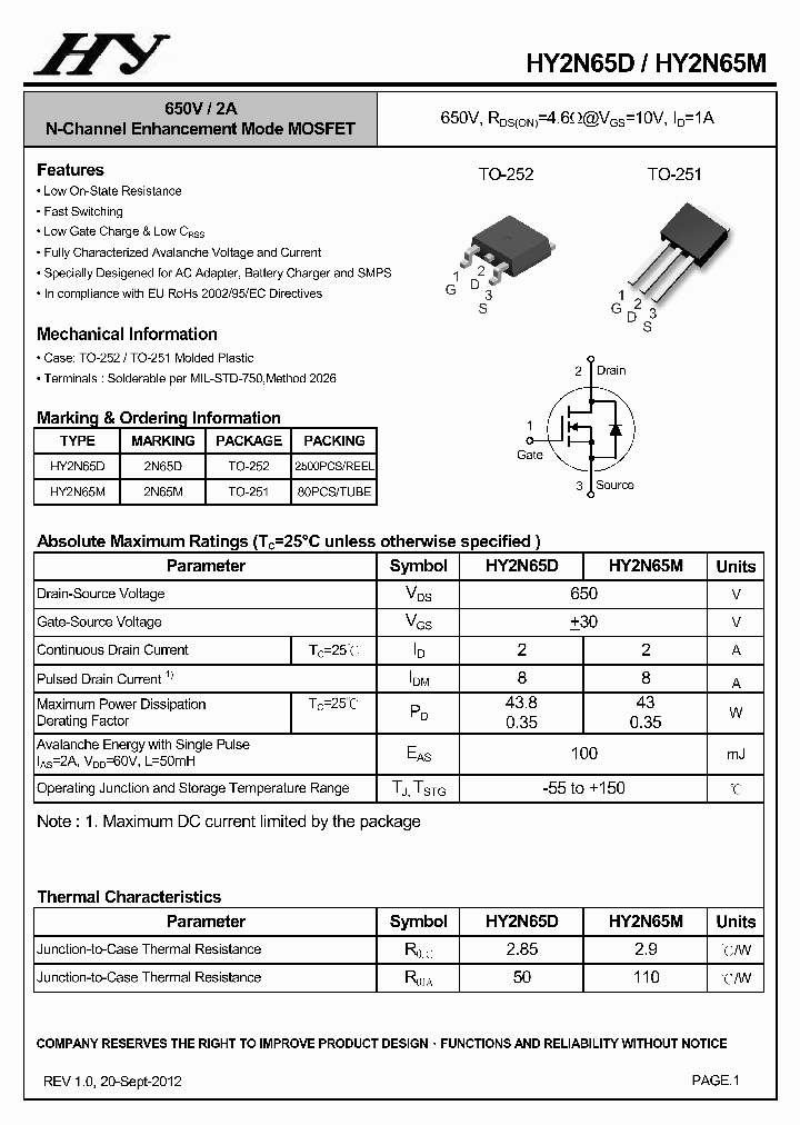HY2N65D_6975915.PDF Datasheet